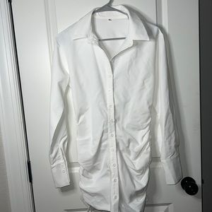 Shein Long sleeve button down dress.